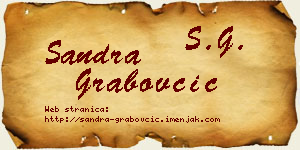 Sandra Grabovčić vizit kartica